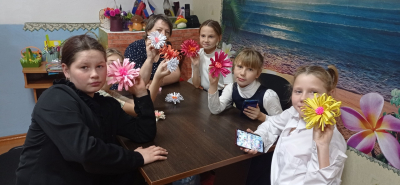 Мастер-класс «Букет для мамы» прошел в Пятковском СДК
