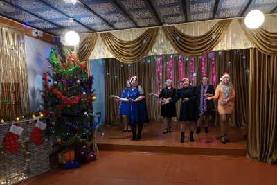 В преддверии Нового года в Крашенининском СДК состоялся голубой огонёк