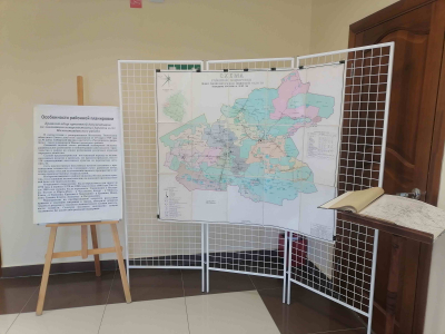 Выставка редкого экспоната «Схема районной планировки Нижнетавдинского района 1965 года».