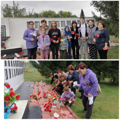 Торжественное возложение цветов в Буньковском поселении