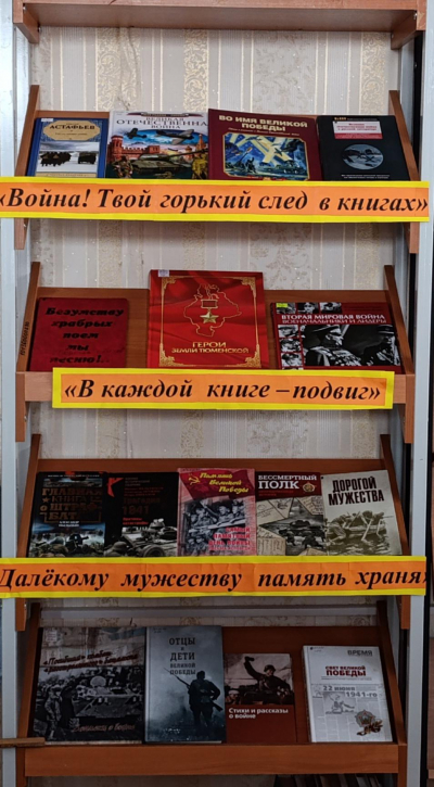 Выставка- память «Война! Твой горький след в книгах»
