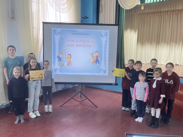 В Скородумском СДК проведена беседа «Мы в ответе за свои поступки»