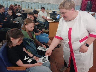 Профилактическая беседа «Вредным привычкам скажем: нет!» в Коркинском СДК